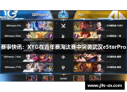 赛事快讯：XYG在青年赛淘汰赛中突袭武汉eStarPro
